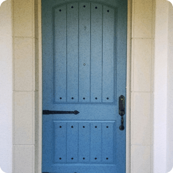 exterior painting of front door