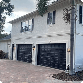 garage doors painted by paint corps