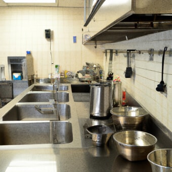 kitchen inside of church