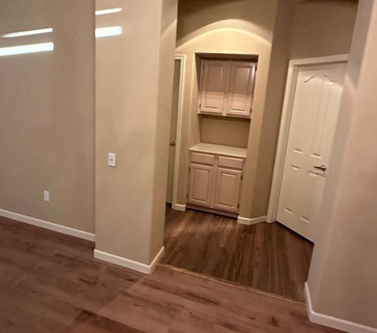 interior view of residential home freshly painted